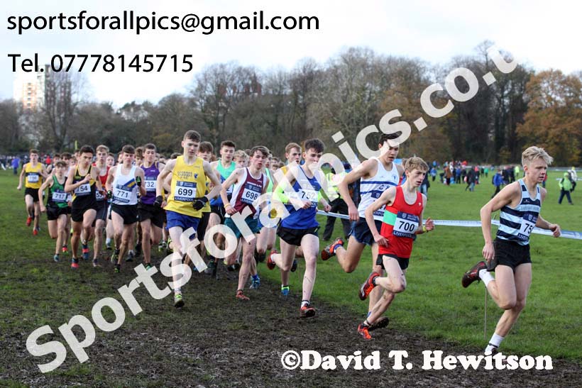 Mens under-17s  2017 British Athletics Liverpool Cross Challenge, Sefton Park, Liverpool. Photo:  David T. Hewitson/Sports for All Pics